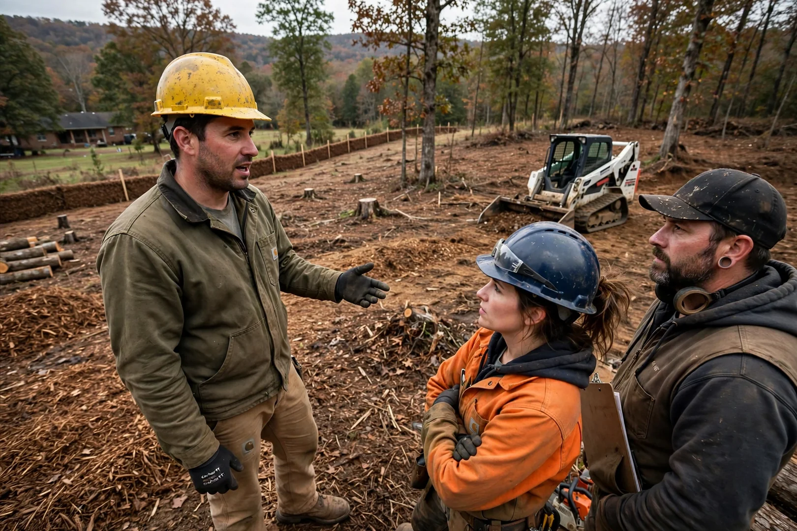 Finished Land Clearing Company system setup by Fayetteville Land Clearing Pros