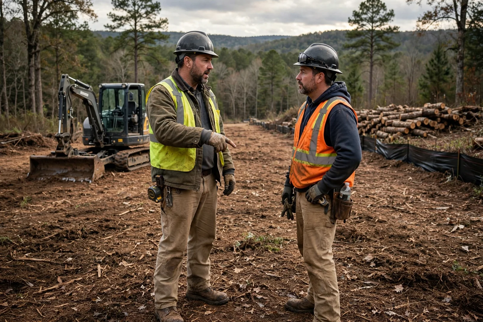 Finished Land Clearing Company system setup by Fayetteville Land Clearing Pros